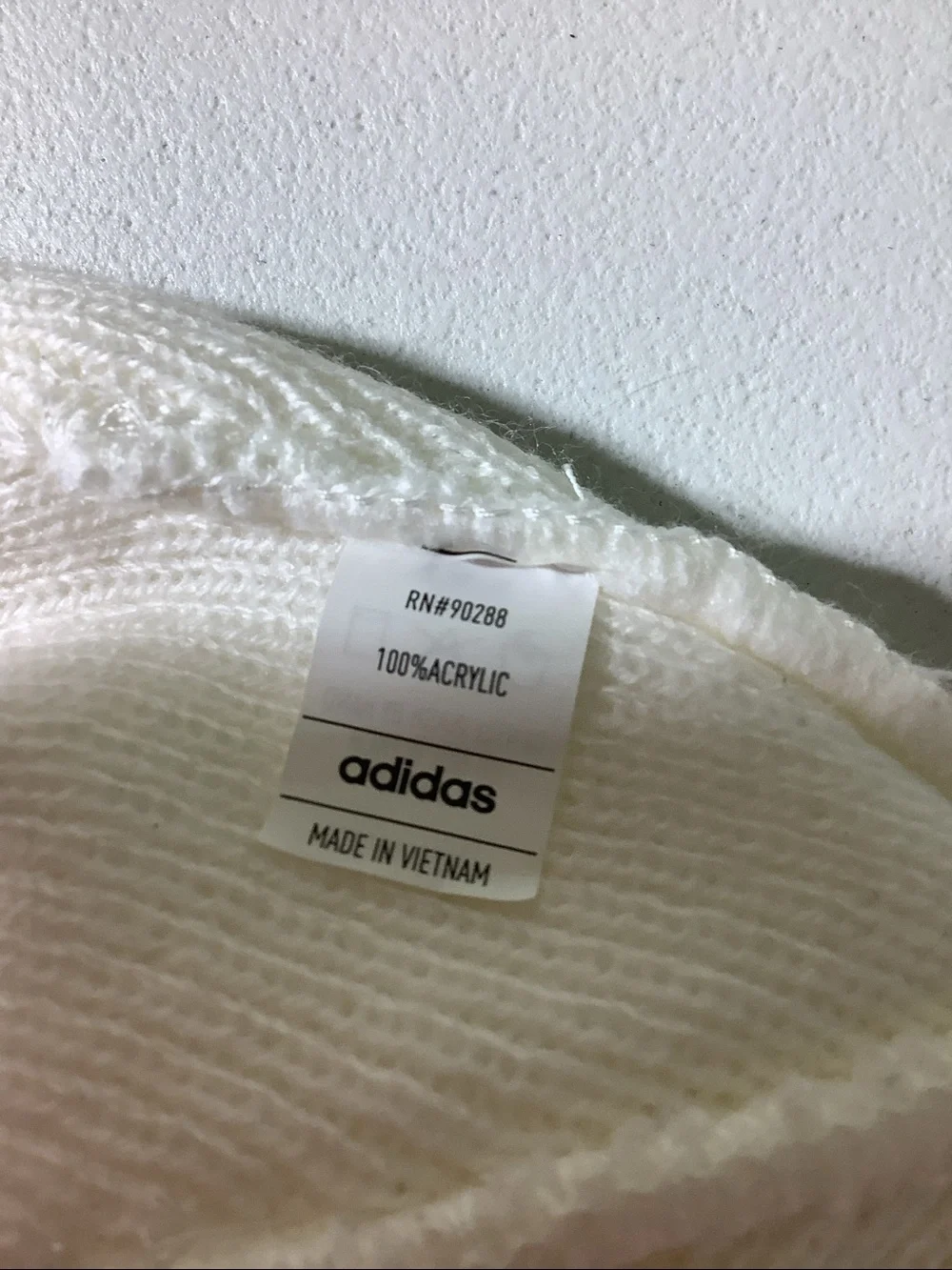 Adidas cream beanie